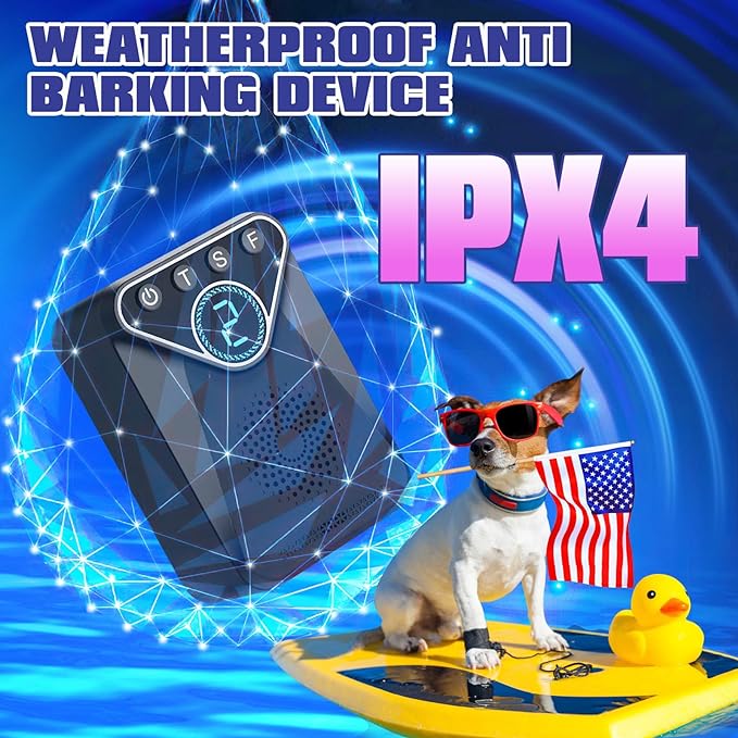 1500 mAh Rechargeable Anti Barking Device for Dogs Indoor Up to 50 Ft Range, 9 Modes Dog Bark Deterrent Devices Dog Training & Behavior Aids, Bark Box Dog Barking Control Devices Safe for Humans, Dogs