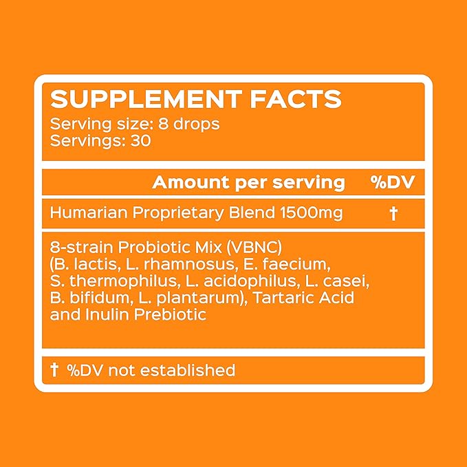 Probonix Probiotics for Dogs, 30-Day Supply, Organic, Non-GMO Liquid Probiotic Drops, 8 Live Strains, Helps with Digestive Issues, IBD, Dental Health Issues, Allergies, Liver Flavor