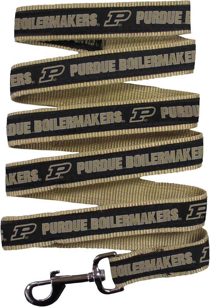 Pets First Collegiate Pet Accessories, Dog Leash, Purdue Boilermakers, Medium
