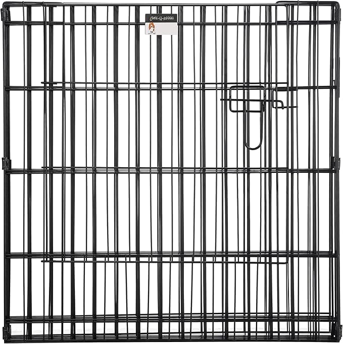 Puppy Playpen - Foldable Metal Exercise Enclosure with Eight 24-Inch Panels - Indoor/Outdoor Fence for Dogs, Cats, or Small Animals by PETMAKER