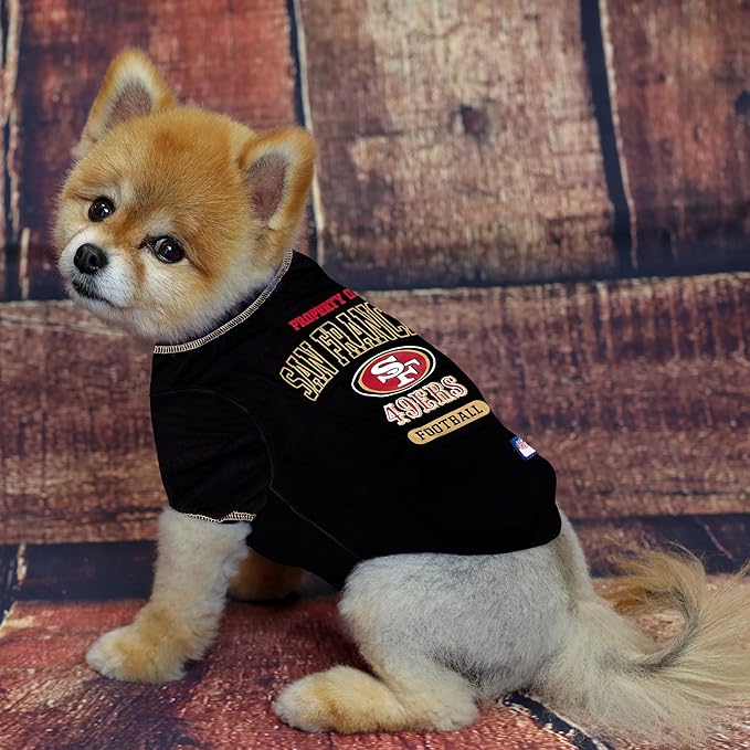 Pets First PET SHIRT for Dogs & Cats - NFL SAN FRANCISCO 49ERS Dog T-Shirt, Large. - Cutest Pet Tee Shirt for the real sporty pup