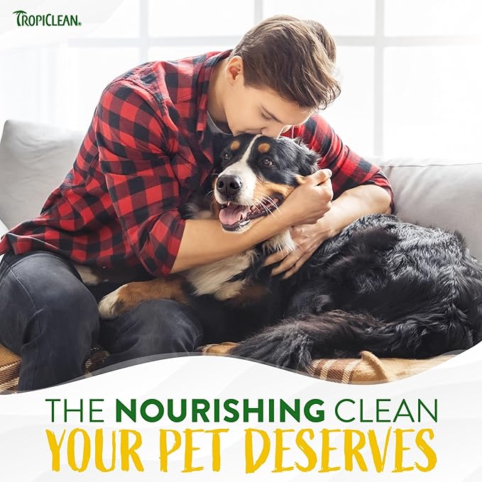 TropiClean Hypoallergenic Dog Wipes for Paws and Butt | Fragrance Free Dog Grooming Wipes | Safe for The Face | Puppy & Cat Friendly | 100 Count