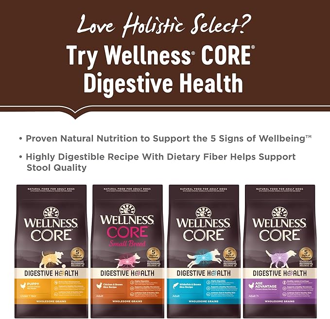 Holistic Select Natural Grain Free Dry Dog Food, Duck Meal Recipe, 24-Pound Bag