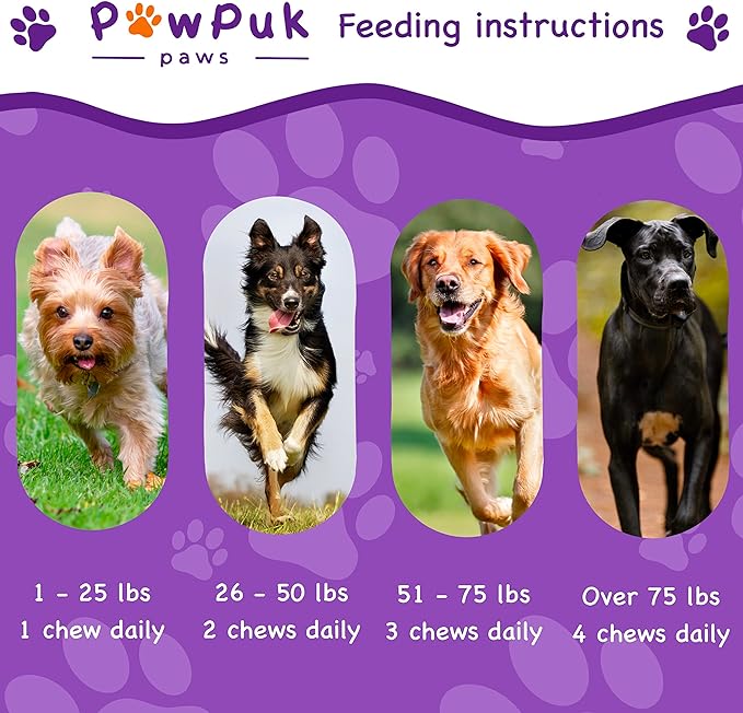 Digestive Supplements for Dogs, Vitamins, Inulin - Beneficial Bacterial Balance, Fiber, Probiotics - Healthy Gut Microbes, Bowel, Intestinal, Immune Support, Proper Solids Elimination