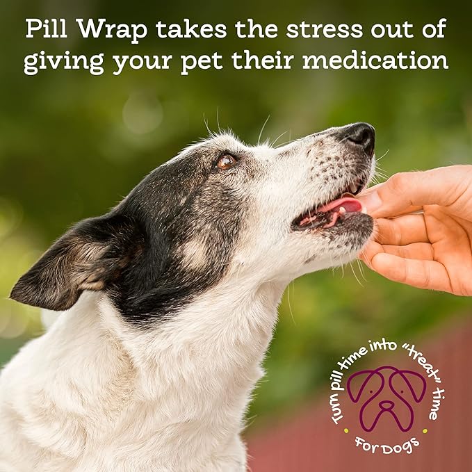 Riley's Pill Wrap for Dogs with Probiotics - Delicious Peanut Butter Flavored Pill Paste for Dogs - Wrap Pills, Capsules, Tablets in a Pocket or Pouch to Mask The Taste & Make Pill Time Fun - 4.2 oz