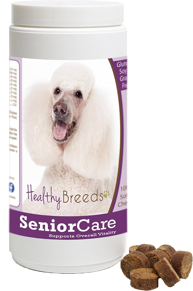 Healthy Breeds Poodle Senior Dog Care Soft Chews 100 Count