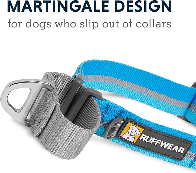 Ruffwear, Web Reaction Dog Collar, Martingale Collar for On-Leash Walking, Blue Dusk, 23"-26"