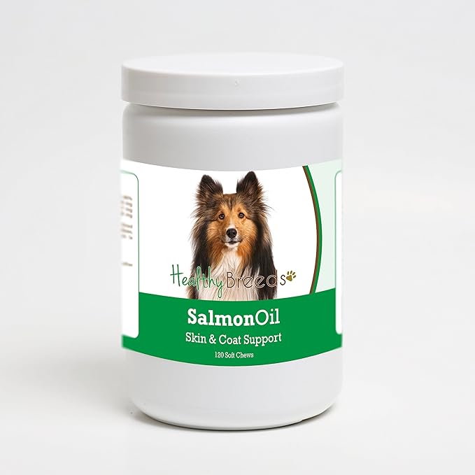 Healthy Breeds Shetland Sheepdog Salmon Oil Soft Chews 120 Count
