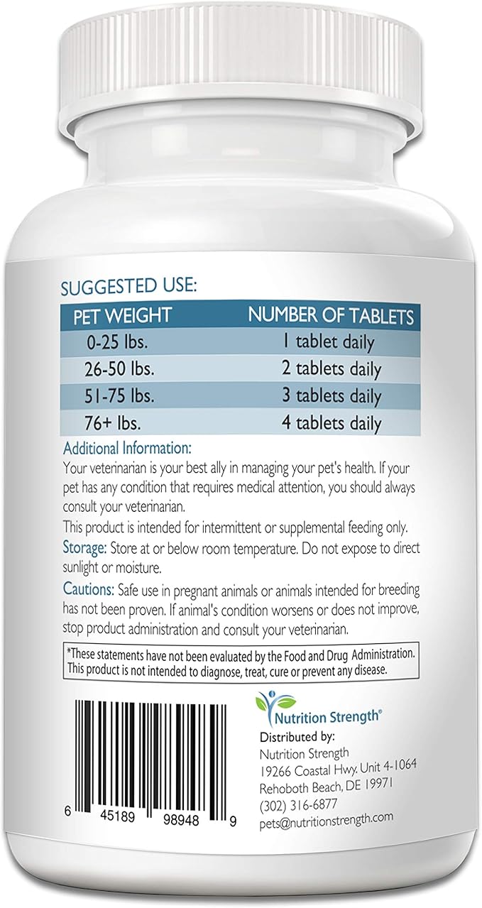 Cognitive Support for Dogs, Promotes Dog Brain Health, Mental Support for Old Dogs, Supplement for Dogs with Cognitive Difficulties, 120 Chewable Tablets