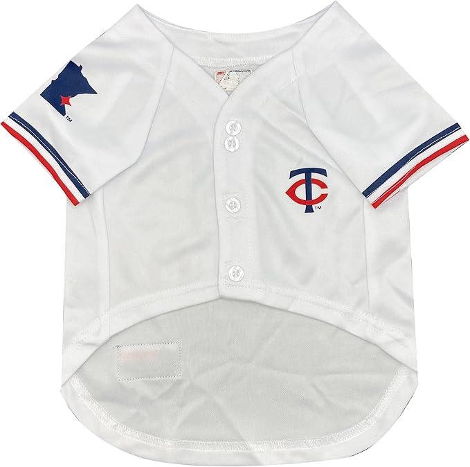 MLB Jersey for Dogs & Cats - Baseball Minnesota Twins Pet Jersey, X-Small.