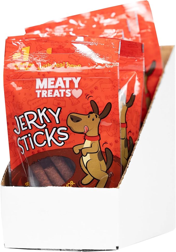 Beef Flavored Jerky Sticks Dog Treats, 2.5-oz. (Pack of 8)