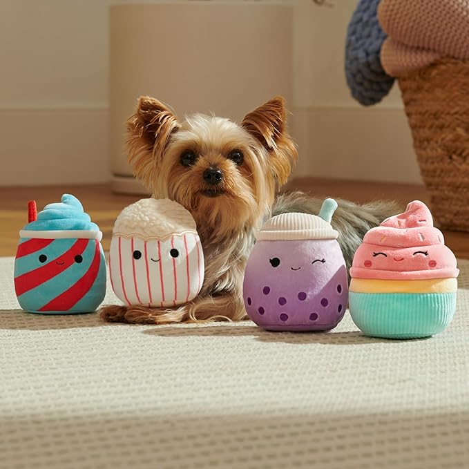 Squishmallows Original 3.5-Inch Snacks and Sweets Dog Toy 4-Pack - Small Ultrasoft Official Plush Pet Toys - Amazon Exclusive