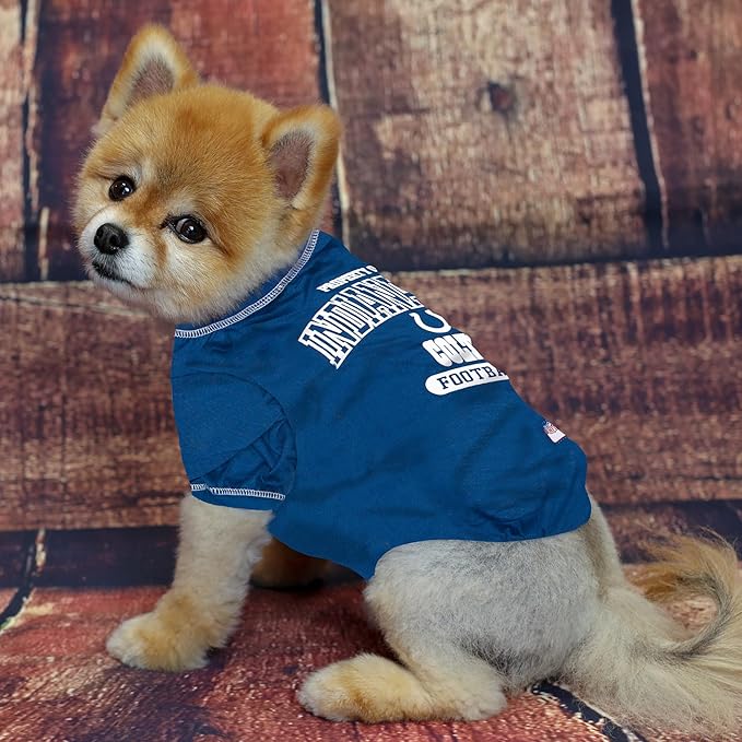 NFL PET SHIRT for Dogs & Cats - INDIANAPOLIS COLTS Dog T-Shirt, X-Large. - Cutest Pet Tee Shirt for the real sporty pup
