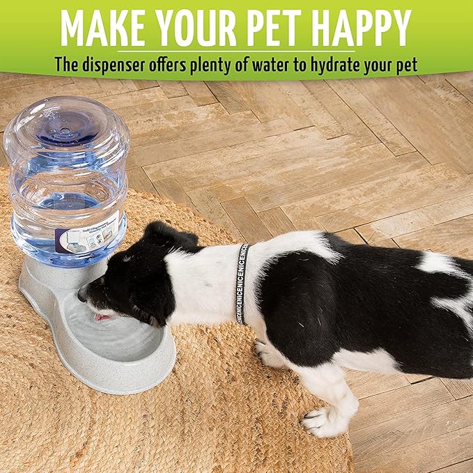 Zone Tech Self-Dispensing Pet Waterer - Premium Quality Durable Self-Dispensing Gravity 3.7 Liters Pet Waterer (2 Pack Self-Dispensing Pet Feeder)