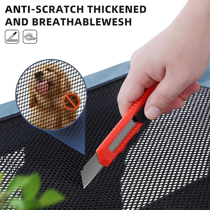 Portable Dog Crate, Collapsible Dog Travel Crate 32x23x23 with Soft Blanket Foldable Bowl and a Poop Bag with Dispenser for Medium & Large Dogs