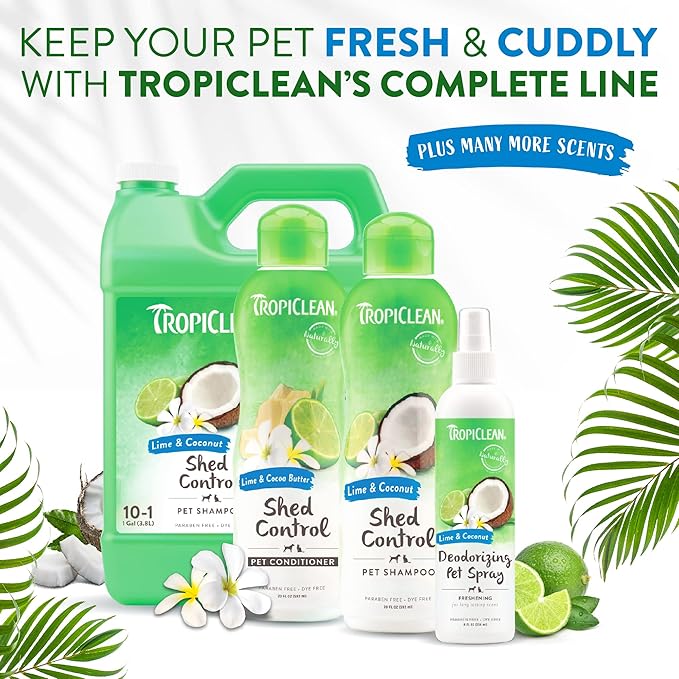 TropiClean Mild Coconut Dog Ears Cleaning Wipes | Ear Wipes for Dogs & Cats | Deodorizing Pet Ear Wipes Derived from Natural Ingredients | 50 Count