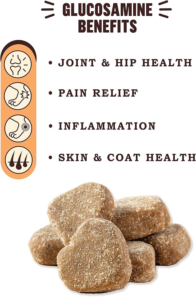 What's Barking Chicken Sweet Potato Soft Chews - Premium Chewy Dog Treats, Glucosamine, Natural Ingredients, No Wheat, Made in USA - 9 oz (Pack of 1)