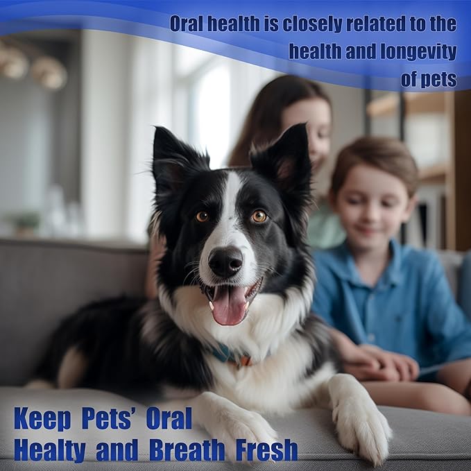 Dog Toothbrush Kit, Pet Toothbrush & Tongue Cleaner for Dogs, Cats & Small Pets, Finger Toothbrush for Dog, Cat Tooth Brush,Tooth Brushing, Dental Care kit for Small Pets Ferret