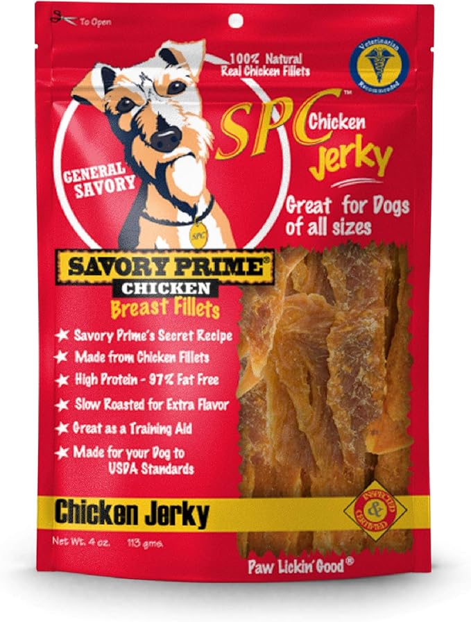 Savory Prime Chicken Jerky Treat, 4-Ounce