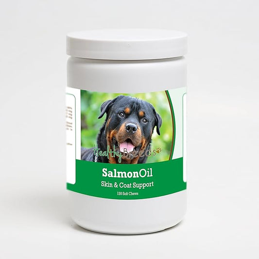 Healthy Breeds Rottweiler Salmon Oil Soft Chews 120 Count
