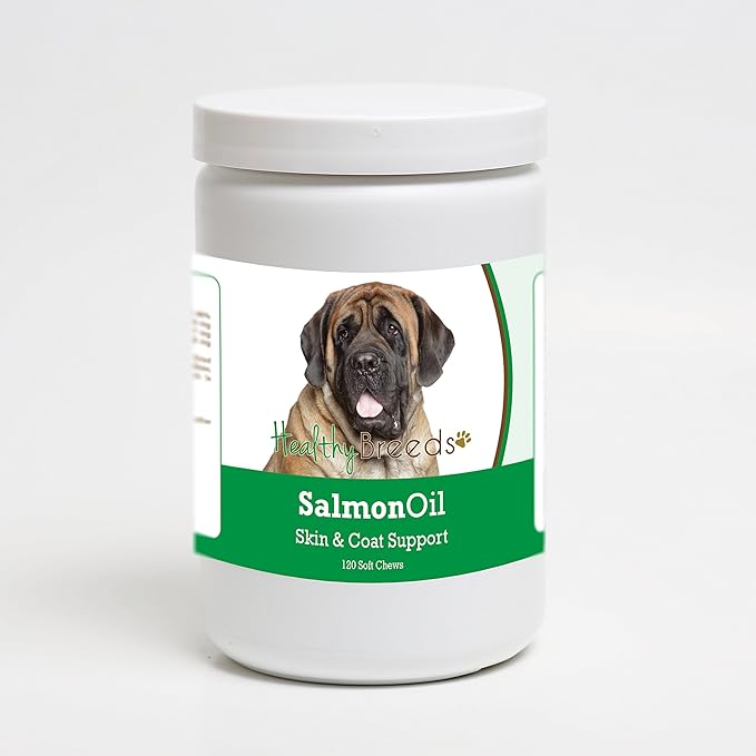 Healthy Breeds Mastiff Salmon Oil Soft Chews 120 Count
