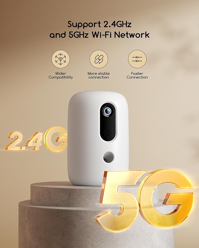 faroro 2K Pet Camera with Treat Dispenser, 5G WiFi Dog Camera with Speaker, Phone App, 2-Way Audio, Night Vision, Motion Alerts for Treat Tossing and Monitoring Your Pet Remotely