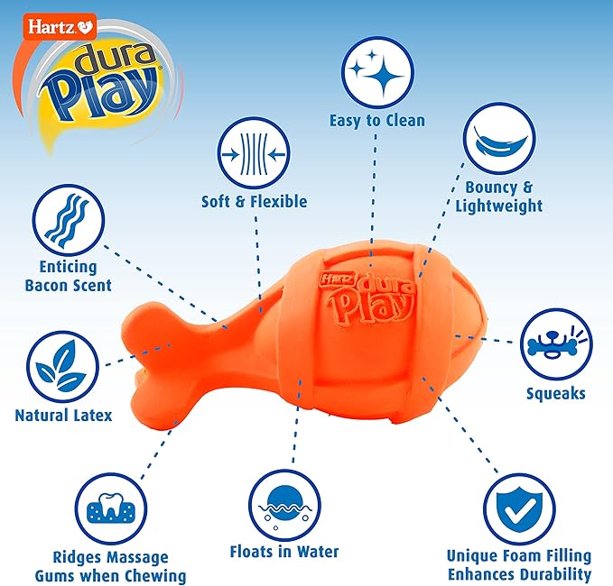 Hartz DuraPlay Bacon Scented Dog Toys Small