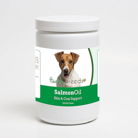 Healthy Breeds Jack Russell Terrier Salmon Oil Soft Chews 120 Count