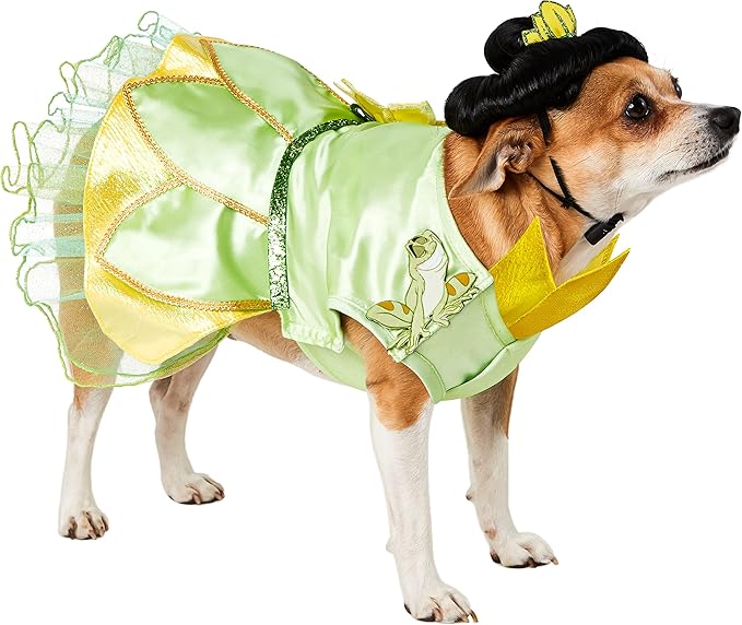 Rubie's Disney Princess and the Frog Tiana Pet Costume and Wig, As Shown, Small