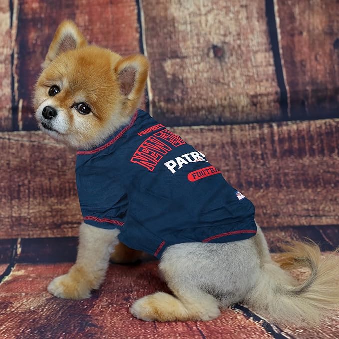 Pets First New England Patriots T-Shirt, X-Small