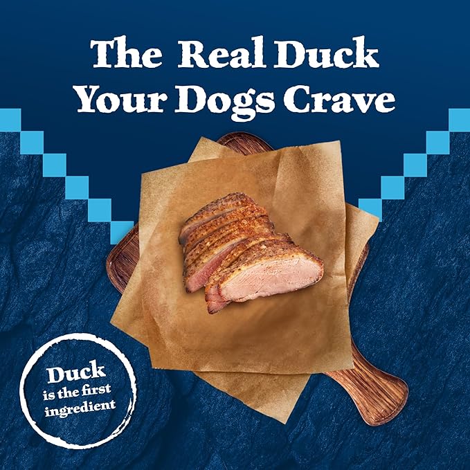 Blue Buffalo Wilderness High Protein Natural Adult Dry Dog Food plus Wholesome Grains, Duck 4.5 lb bag