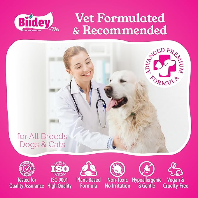 Dog Ear Wipes, Ear Cleaner for Dogs and Cats, Relieve Ear Itching, Inflammation & Infections, Clean Ear Wax, Debris, Soothe & Deodorize, Natural Organic Essential Grooming Supplies, Paw Cleaner