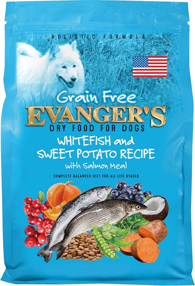 Evanger's Grain-Free Whitefish & Sweet Potato with Venison Dry Dog Food