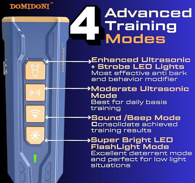 2024 Dog Bark Deterrent Device-Anti Bark Devices for Dogs, No More Barks Dog Training Tool-Most Effective Dog Behavior Aid-Barking Eliminator Indoor/Outdoor, Dog Silencer/Dog Behavior Corrector (Blue)