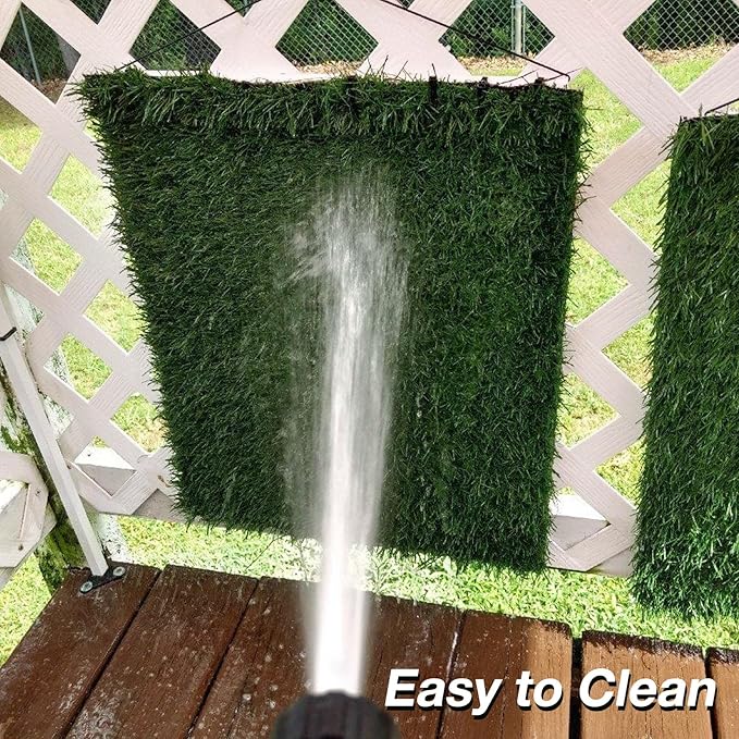 Replacement Dog Grass Pee Pad for Potty Training - 24"x24"/2 Pack, Medium Artificial Grass Patch for Potty Tray, Reusable & High Drainage