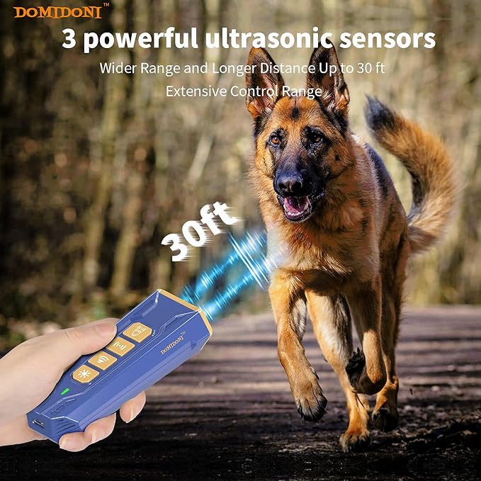2024 Dog Bark Deterrent Device-Anti Bark Devices for Dogs, No More Barks Dog Training Tool-Most Effective Dog Behavior Aid-Barking Eliminator Indoor/Outdoor, Dog Silencer/Dog Behavior Corrector (Blue)