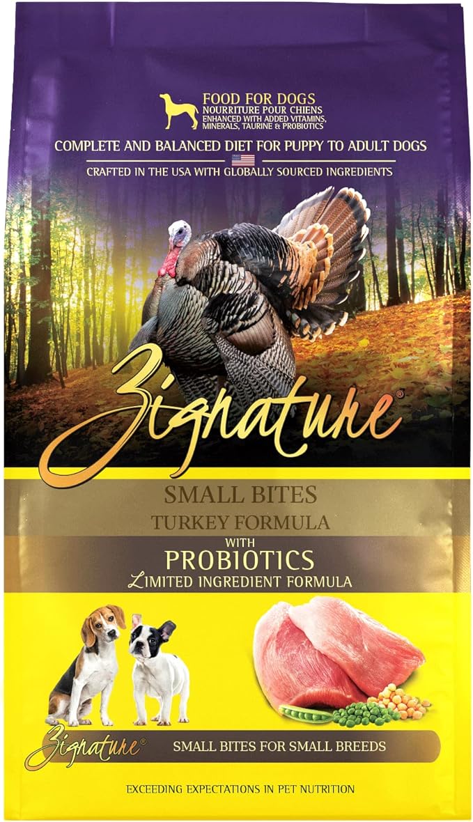 Zignature Turkey Limited Ingredient Formula Small Bites Dry Dog Food 12.5lb