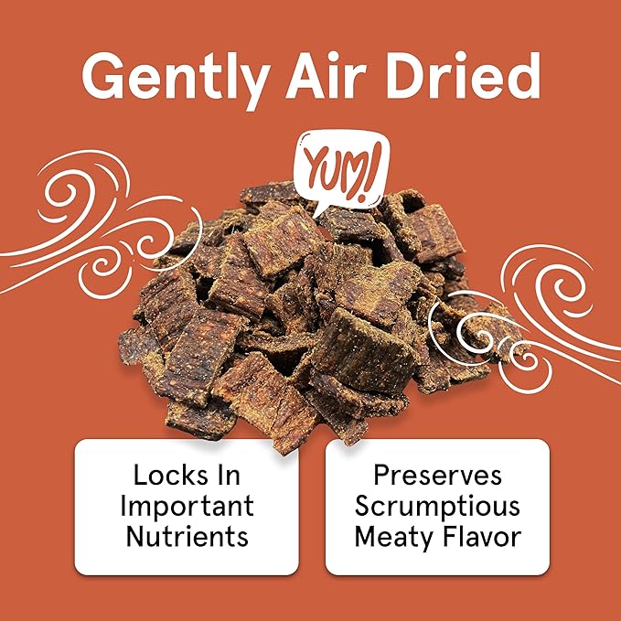 Real Meat Dog Treats - Two 12oz Bag of Bite-Sized Air-Dried Venison Jerky for Dogs - Grain-Free Jerky Dog Treats Made up of 95% Human-Grade, Free-Range, Grass Fed Venison - All-Natural Dog Treats