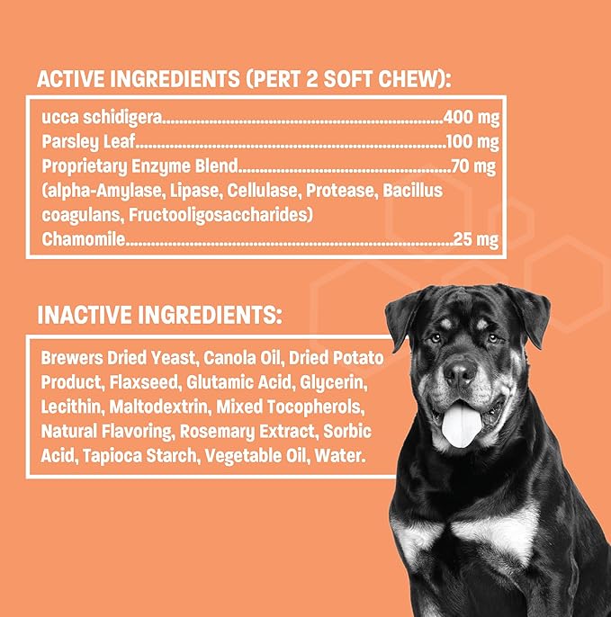Coprophagia Stool Eating Deterrent for Dogs Eating Poop - Soft Chews to Stop Eating Poop for Dogs - No Poop Eating for Dogs w/Digestive Enzymes, Probiotics & Breath Freshener - 60 ct