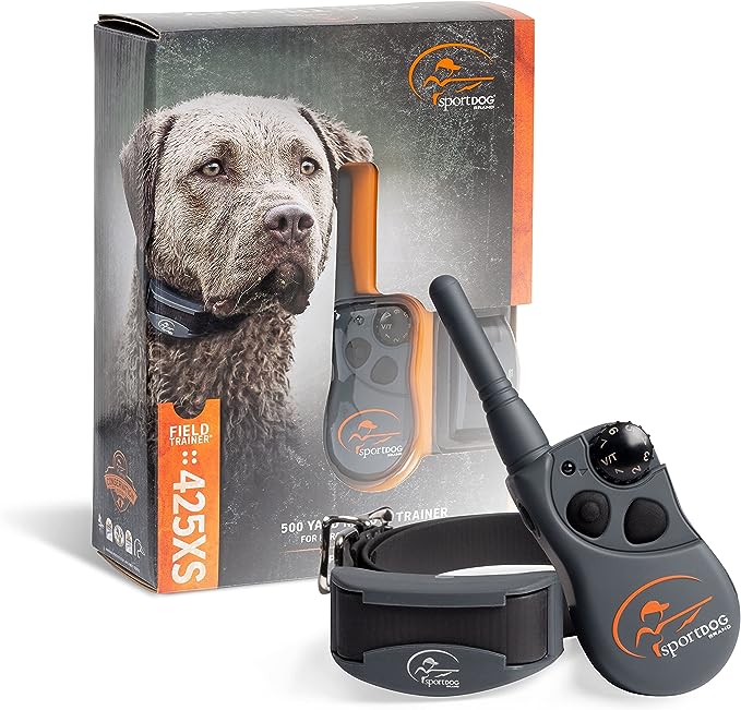 SportDOG Brand 425 Remote Trainers - 500 Yard Range E-Collar with Static, Vibrate and Tone - Waterproof, Rechargeable - Stubborn Dog Training Collar