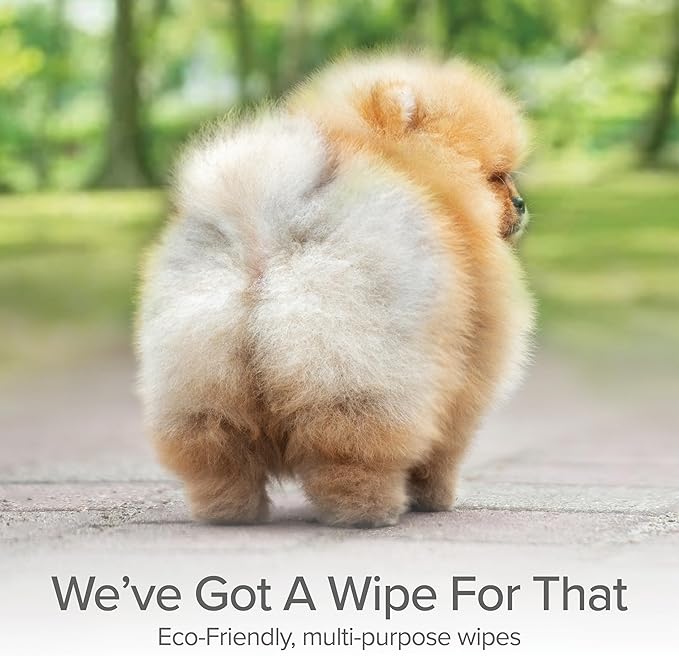 Pure and Natural Pet Grooming and Cleansing Dog Wipes (Lavender and Rosemary) 100 ct