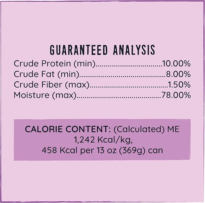 Hound & Gatos Wet Dog Food, 98% Turkey & Liver, case of 12, 13 oz cans
