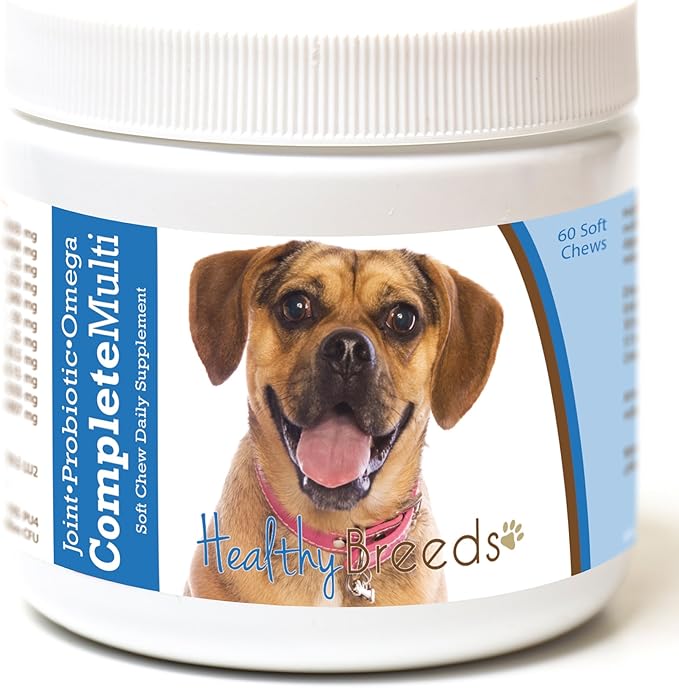 Healthy Breeds Puggle All in One Multivitamin Soft Chew 60 Count