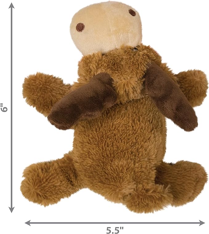 KONG Cozie Marvin The Moose and 3 SqueakAir Balls - Fun, Interactive Dog Toys - Balls for Fetch & Soft, Sturdy Toy for Indoor Play - for Small Dogs