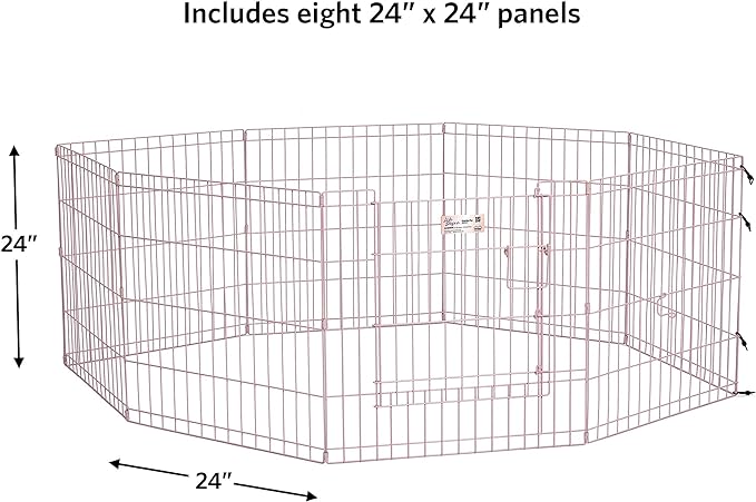MidWest Homes for Pets Folding Metal Exercise Pen / Pet Playpen