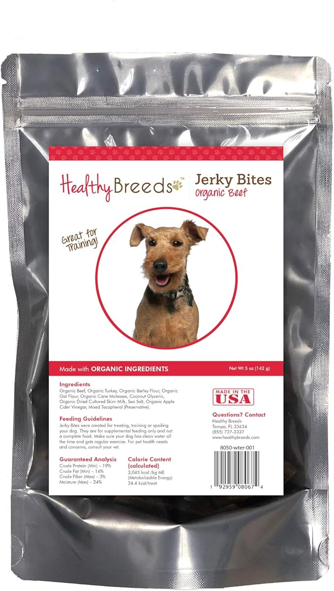 Healthy Breeds Welsh Terrier Jerky Bites Beef Recipe Dog Treats 5 oz