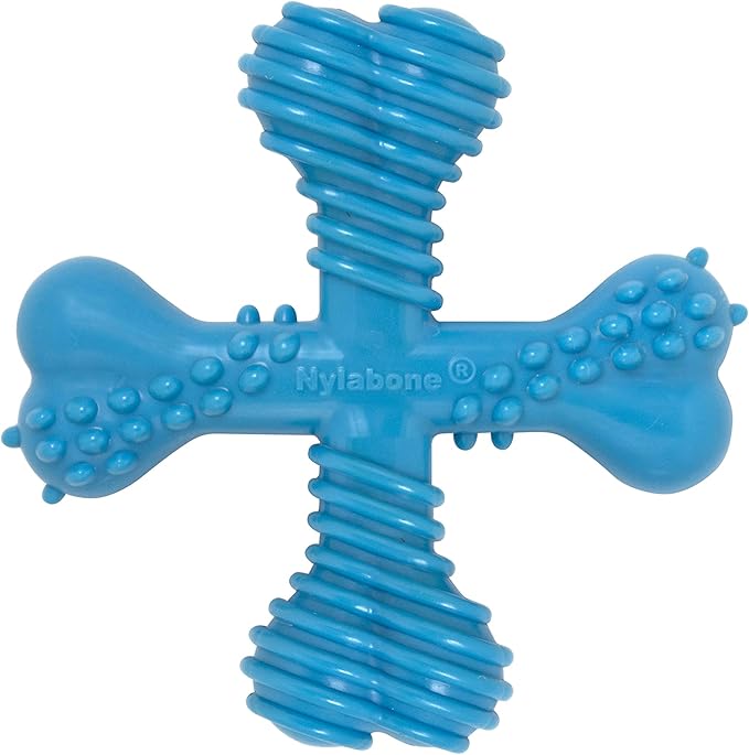 Nylabon Power Chew Comfort Hold X Bone Chew Toy for Dogs, Beef Flavor, Large - Up to 50 lbs. (1 Count)