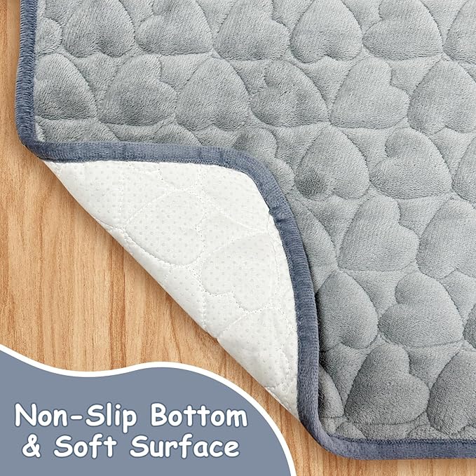 Fhiny Washable Pee Pads for Dogs, 43'' x 63'' Large Reusable Puppy Pads Super Absorbent Dog Potty Pads Non-Slip Whelping Pads Leakproof Dog Training Mat for Playpen Crate Floor Sofa