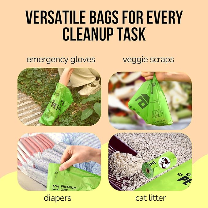 Pet N Pet 720 Counts, Unscented Dog Poop Bags Rolls, 38% Plant Based & 62% PE Poop Bags For Dogs, 48 Rolls Doggie Poop Bags with Dispenser, Extra Thick Pet Waste Bags, Puppy Poop Bags, Dog Trash Bags