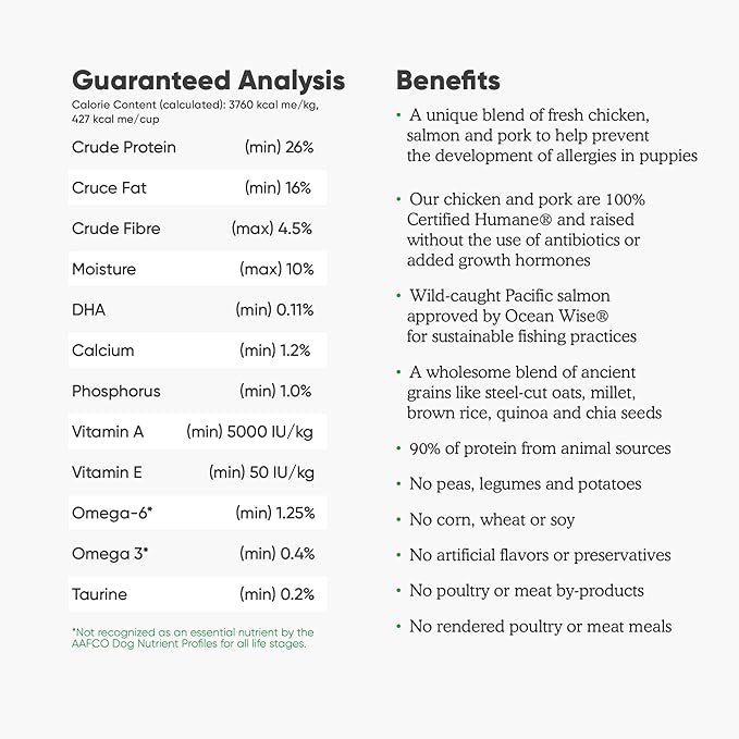 Open Farm Ancient Grains Dry Dog Food, Humanely Raised Meat Recipe with Wholesome Grains and No Artificial Flavors or Preservatives (Puppy Ancient Grain, 22 Pound (Pack of 1))
